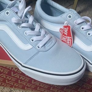 Pastel Blue Women Vans Size 8